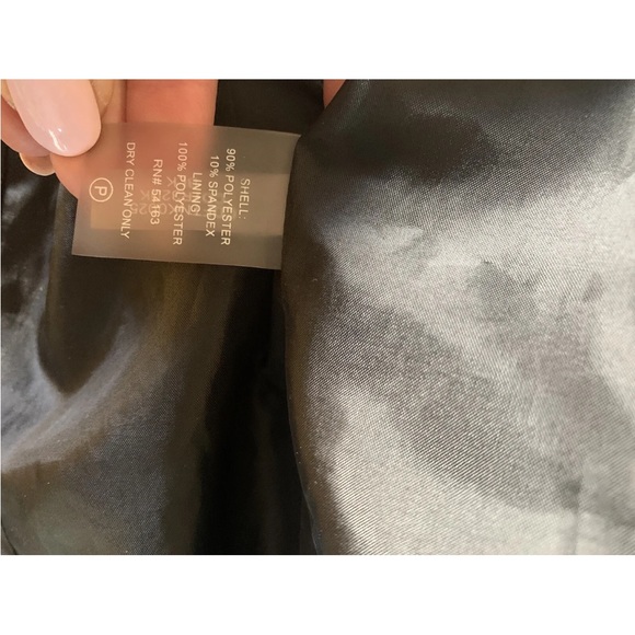 Calvin Klein blazer Jacket Women's Large Long Sleeve Open Front Velvet Black - Picture 7 of 7